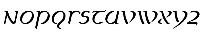 Celtica Book Oblique Font LOWERCASE