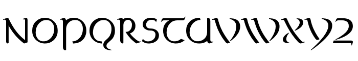 Celtica Book Font UPPERCASE