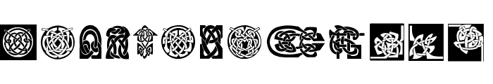 CeltishParts Font LOWERCASE