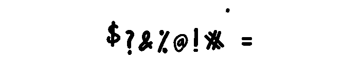 Cemara Font OTHER CHARS