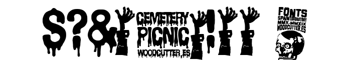 Cemetery Picnic Font OTHER CHARS