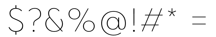 Cerco DEMO Thin Font OTHER CHARS