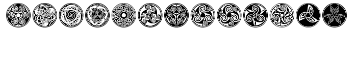 Celtic BA Ornaments Font UPPERCASE