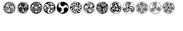 Celtic BA Ornaments Font LOWERCASE