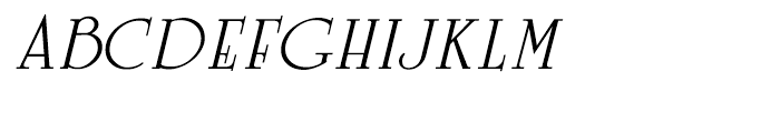 Celtic Italic Font UPPERCASE