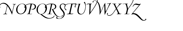 Centaur Italic Swash Capitals Font UPPERCASE