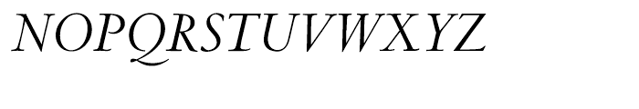 Centaur Italic Font UPPERCASE