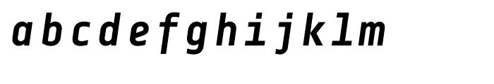 Centima Mono Bold Italic Font LOWERCASE