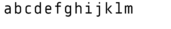 Centima Mono Regular Font LOWERCASE