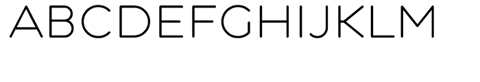 Central Light Font LOWERCASE
