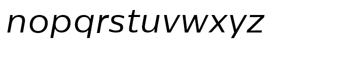 Centrale Sans Book Italic Font LOWERCASE