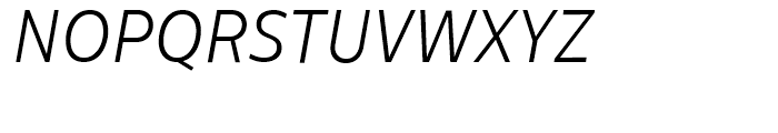 Centrale Sans Condensed Light Italic Font UPPERCASE