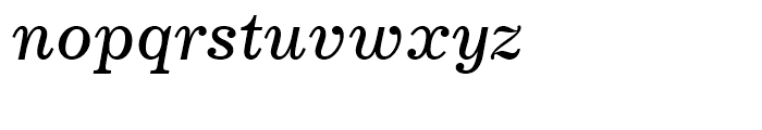 Century 731 Italic Font LOWERCASE
