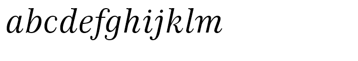 Century 751 Italic Font LOWERCASE