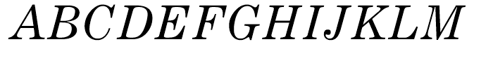 Century Expanded Italic Font UPPERCASE