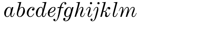 Century Expanded Italic Font LOWERCASE