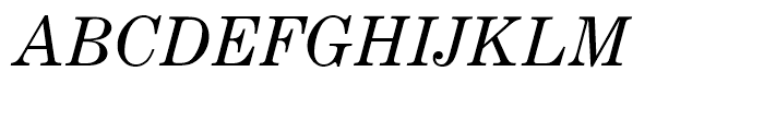 Century Expanded Regular Italic Font UPPERCASE