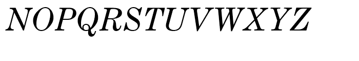 Century Expanded Regular Italic Font UPPERCASE