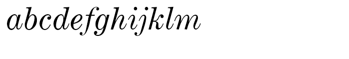 Century Expanded Regular Italic Font LOWERCASE