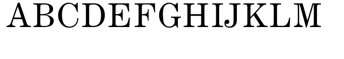 Century Expanded Roman Font UPPERCASE