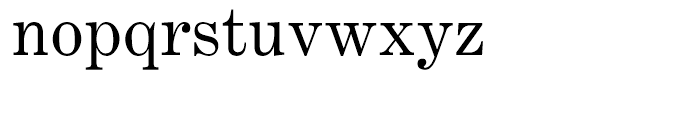 Century Expanded Roman Font LOWERCASE