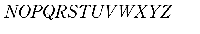 Century New Style TC Light Italic Font UPPERCASE