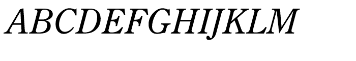 Century Old Style Italic Font UPPERCASE