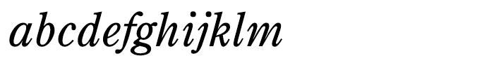 Century Old Style Italic Font LOWERCASE