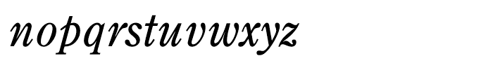 Century Old Style Italic Font LOWERCASE
