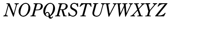 Century Old Style Regular Italic Font UPPERCASE