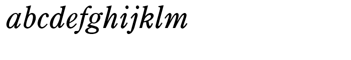 Century Old Style Regular Italic Font LOWERCASE
