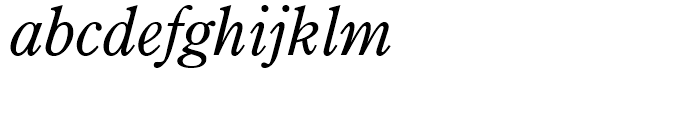 Century Oldstyle Italic Font LOWERCASE