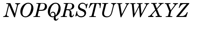 Century Schoolbook Regular Italic Font UPPERCASE