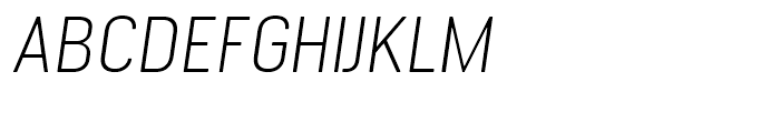 Cervino Light Expanded Italic Font UPPERCASE