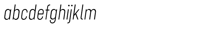 Cervino Light Neue Italic Font LOWERCASE