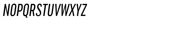 Cervino Medium Condensed Italic Font UPPERCASE