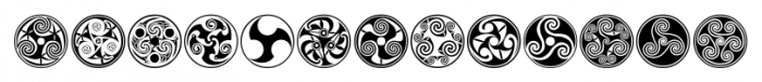 Celtic-BA Ornaments Font UPPERCASE