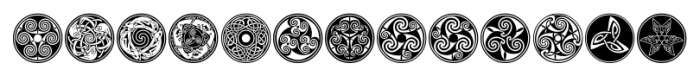 Celtic-BA Ornaments Font UPPERCASE