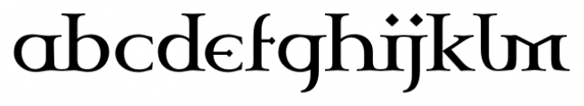 Celtic Garamond Pro Regular Font LOWERCASE