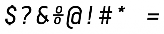 Centima Mono Italic Font OTHER CHARS
