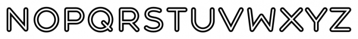 Central Inline Regular Font UPPERCASE