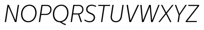 Centrale Sans Condensed XLight Italic Font UPPERCASE