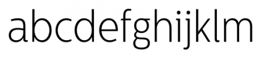 Centrale Sans Condensed XLight Font LOWERCASE
