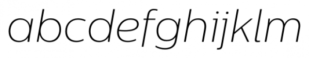 Centrale Sans  Thin Italic Font LOWERCASE