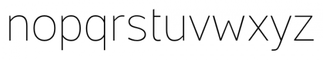 Centuma Thin Font LOWERCASE