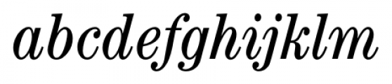 Century Modern FS Condensed Italic Font LOWERCASE