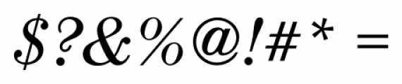 Century Modern FS Italic Font OTHER CHARS