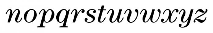 Century Modern FS Italic Font LOWERCASE