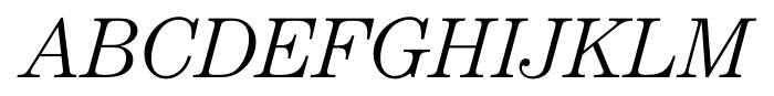 Century Modern FS Light Italic Font UPPERCASE