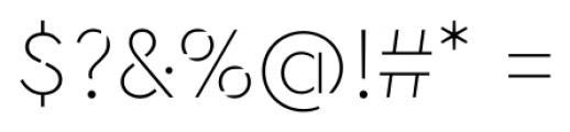 Cera Stencil GR Thin Font OTHER CHARS